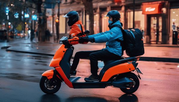 Description de l’activité principale du livreur Uber Eats