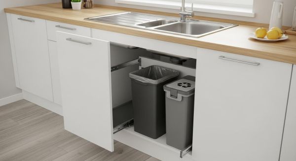 Optimisez votre cuisine avec la poubelle coulissante sous l’évier : un atout pratique